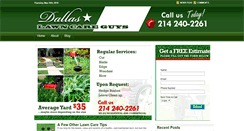 Desktop Screenshot of dallaslawncareguys.com